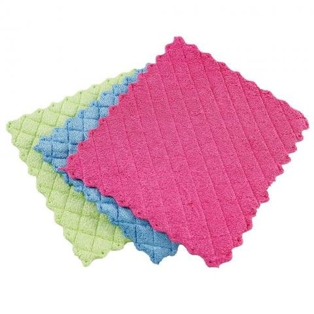 Libman Commercial Microfiber Sponge Cloths, Multicolor -